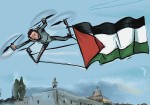 العلم الفلسطيني يرفرف في سماء القدس